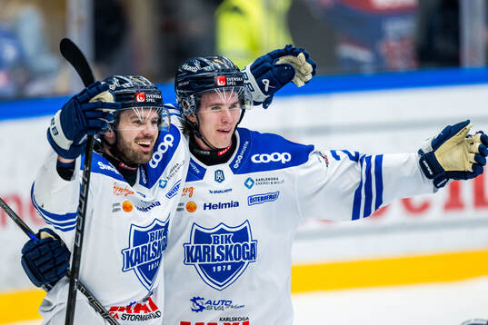 Karlskogas Kalle Jellvert jublar