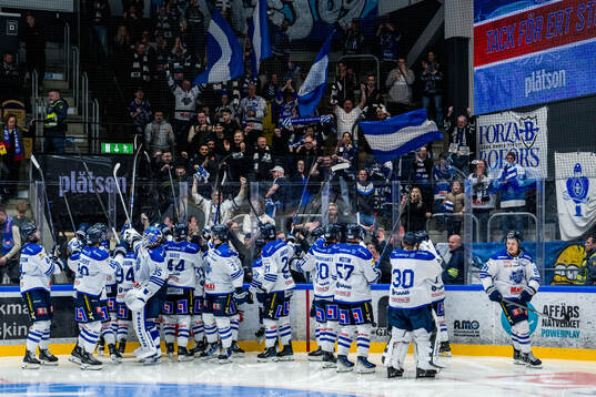 Karlskoga spelare jublar