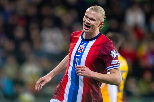 Erling Braut Haaland of Norway celebrates
