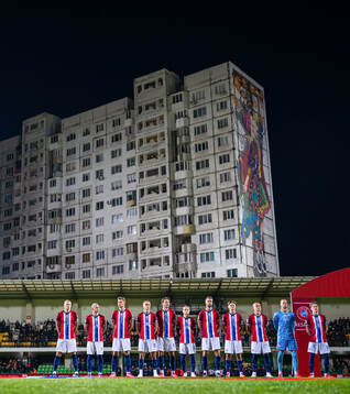 Players of Norway line up