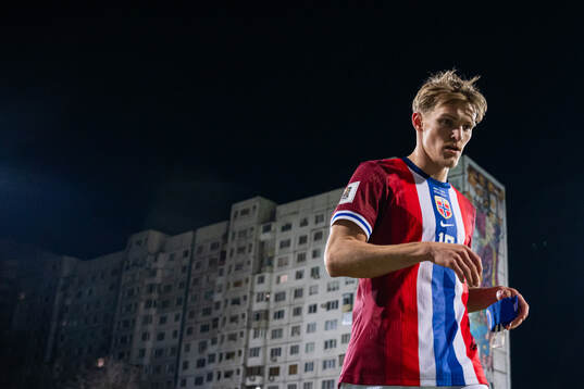 Martin Ødegaard of Norway at half-time