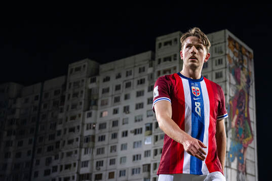 Sander Berge of Norway at half-time