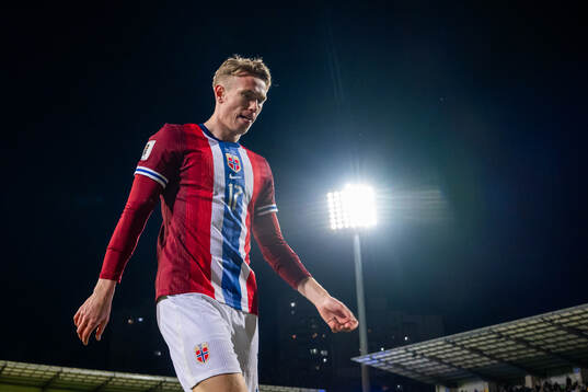 Torbjørn Lysaker Heggem of Norway at half-time