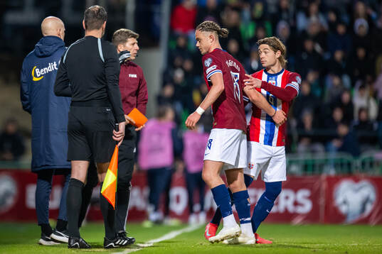 Thelo Aasgaard of Norway is substituted with teammate