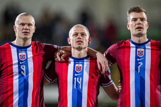 Erling Braut Haaland, Julian Ryerson and Alexander Sørloth