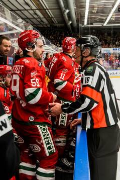Moras Arvid Degerstedt och Domare Mikael Nord