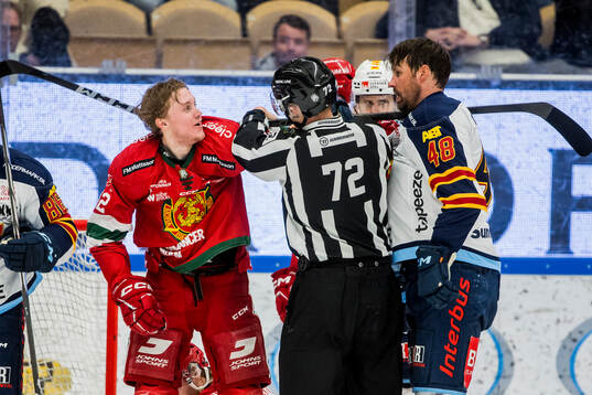 Moras Filip Björkman och Djurgårdens Dick Axelsson