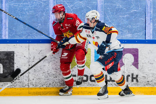 Moras Gabriel Säll och Djurgårdens Hugo Blixt