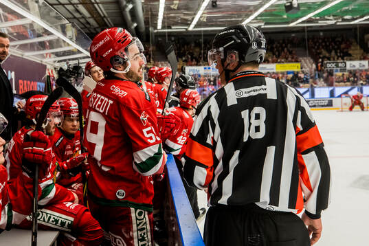 Moras Arvid Degerstedt och Domare Mikael Nord