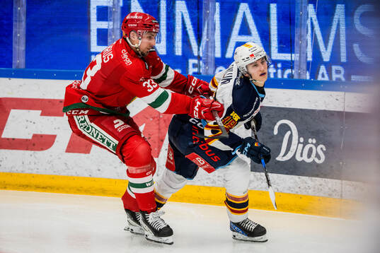 Moras William Pethrus och Djurgårdens Victor Eklund