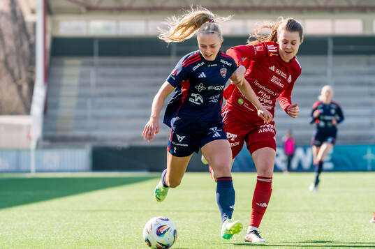 Rosengårds Emilie Woldvik och Piteås Maja Green