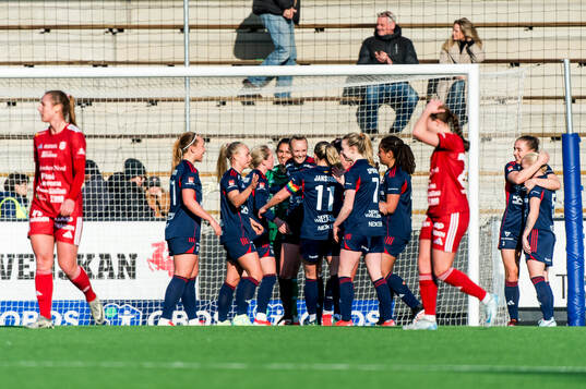 Rosengards spelare jublar