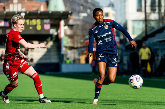 Rosengårds Halimatu Ayinde och Piteås Cecilia Edlund