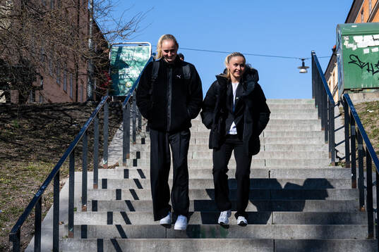 Hammarbys Emilie Bragstad och Anna Jøsendal