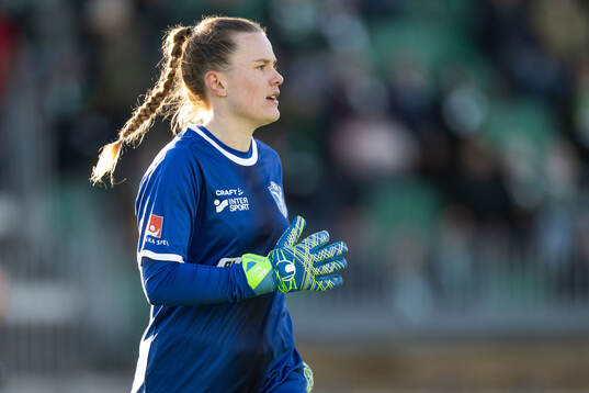 Växjö DFFs målvakt Maja Bay Østergaard
