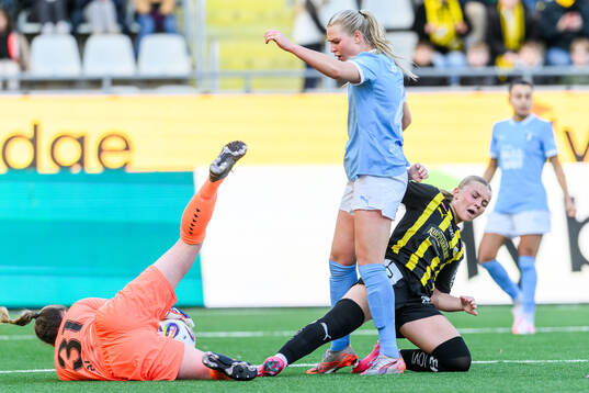 Malmös målvakt Moa Öhman och Ellen Löfqvist