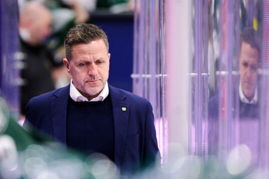 Färjestads assisterande tränare Thomas Rhodin deppar