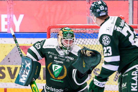 Färjestads målvakt Anders Lindbäck