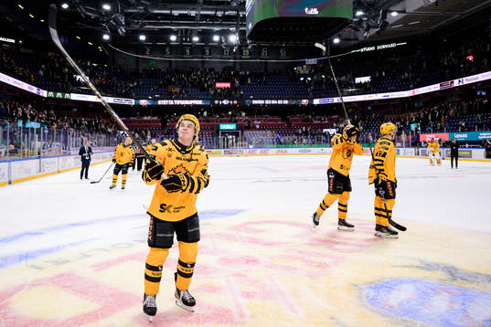 Skellefteås Axel Sandin Pellikka jublar