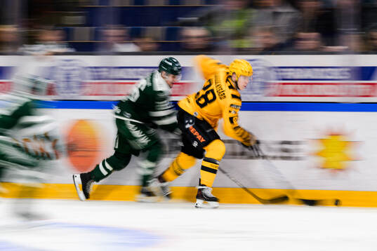 Färjestads Joel Nyström och Skellefteås Michael