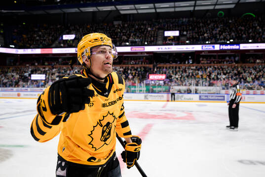 Skellefteås Andreas Johnson jublar