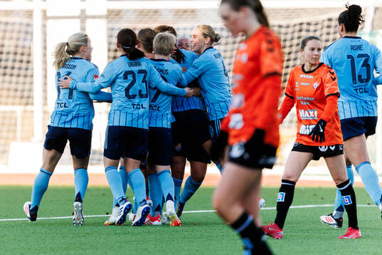 Djurgårdens spelare jublar