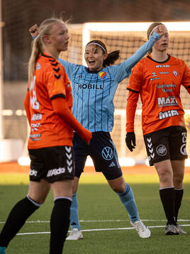 Djurgårdens Urara Watanabe jublar