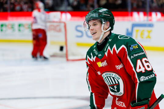 Frölundas Dominik Egli jublar