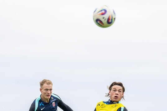 Andreas Hanche-Olsen and Patrick Berg of the Norwegian