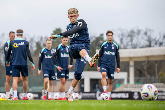 Marcus Holmgren Pedersen of the Norwegian national football