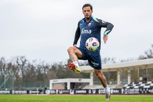 Aron Dønnum of the Norwegian national football team