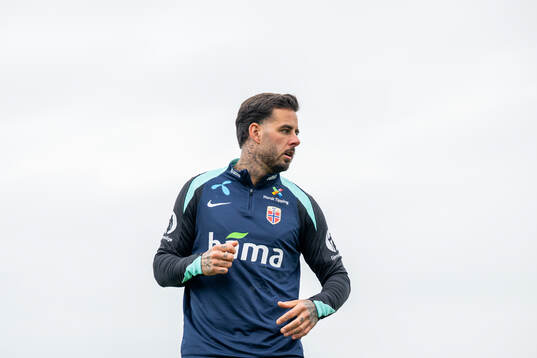 Aron Dønnum of the Norwegian national football team