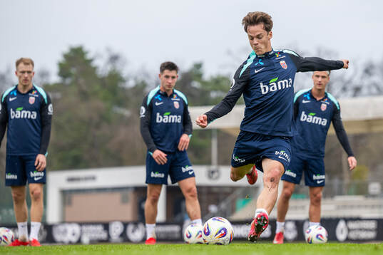 Felix Horn Myhre of the Norwegian national football team