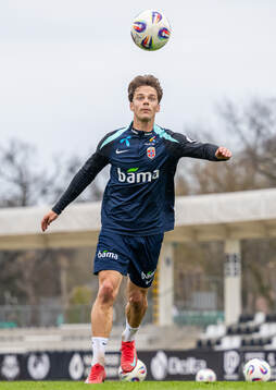 Felix Horn Myhre of the Norwegian national football team