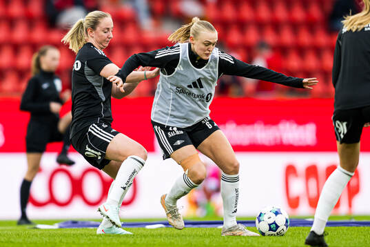 Elin Sørum of Rosenborg warms up