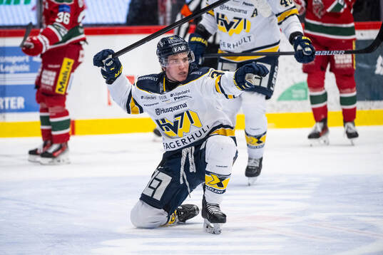 HV71s Jamiro Reber jublar