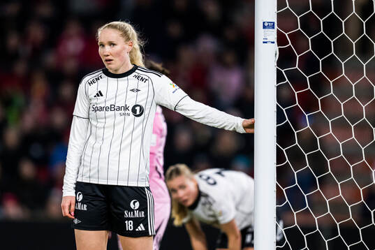 Synne Amdahl Brønstad of Rosenborg looks dejected