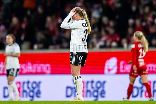 Andrea Buberg of Rosenborg looks dejected