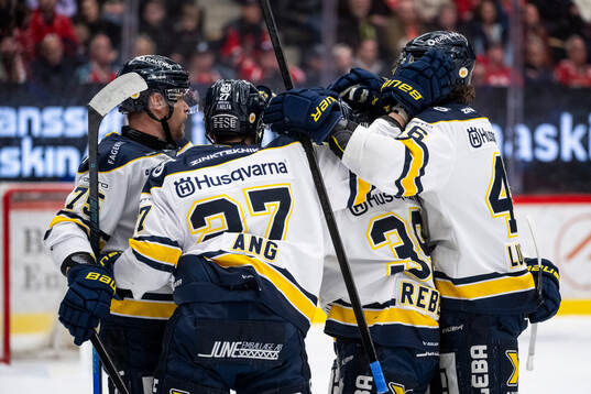 HV71s spelare jublar