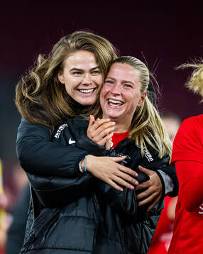 Marthine Østenstad and Monica Nedgård Isaksen of Brann