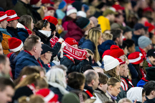 Spectators in the stands