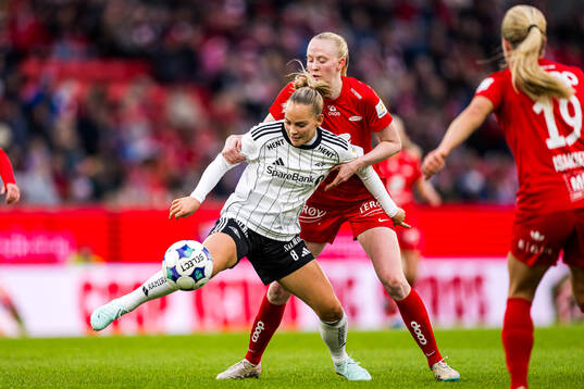 Agnes Birgitta Nyberg of Rosenborg and Tomine Svendheim of