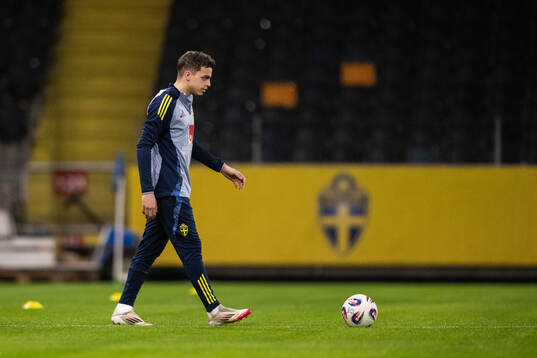 Yasin Ayari of the Swedish men's national football team