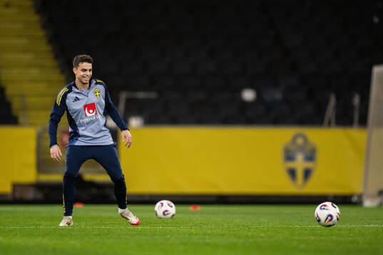 Yasin Ayari of the Swedish men's national football team