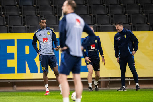 Alexander Isak of the Swedish men's national football team
