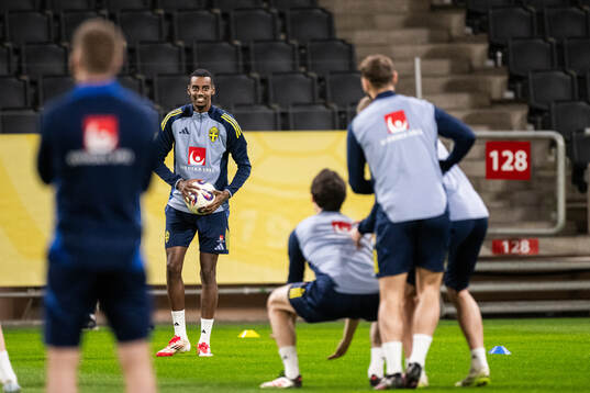 Alexander Isak of the Swedish men's national football team