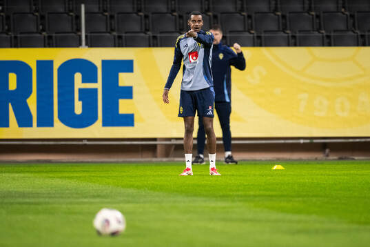 Alexander Isak of the Swedish men's national football team