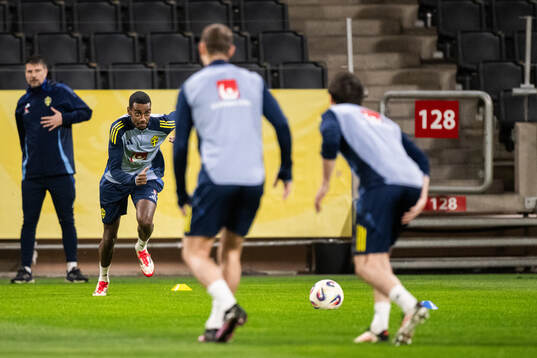 Alexander Isak of the Swedish men's national football team
