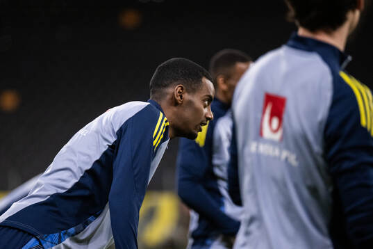 Alexander Isak of the Swedish men's national football team
