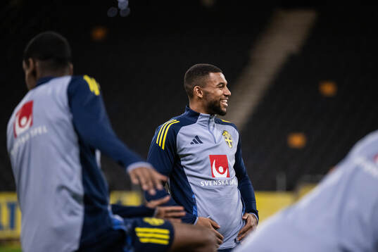 Isak Hien of the Swedish men's national football team